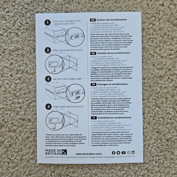 Lockabox One™ | Premium Lock Box | Medium for Food, Medicine, Safety, Phones - Picture 8 of 8